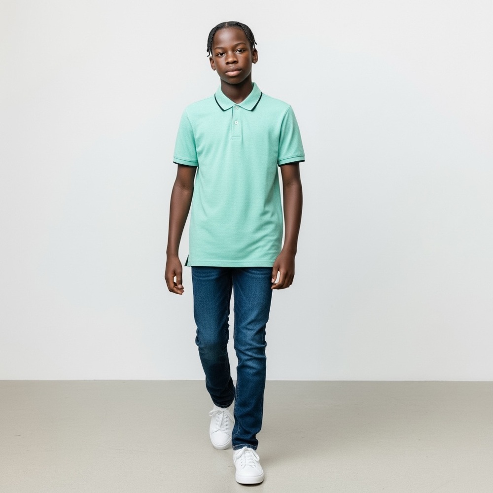 ✨5 for $25✨ NWT ELK American Classic Polo Shirt in Ice Green